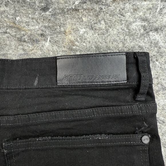 GFTD Los Angeles‎ Jeans Mens 36x33 Black White Death To All Skull Distressed - Picture 13 of 13